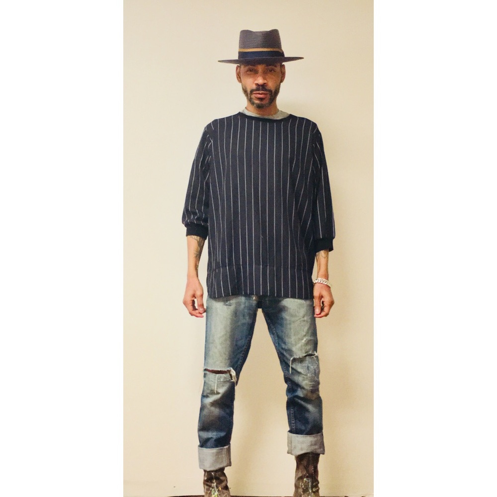 Pinstripe 3/4 top